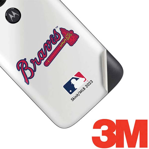 MLB Atlanta Braves Home Jersey Moto E5 Play Skin
